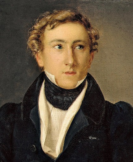 Август Бурнонвиль, портрет 1828 года