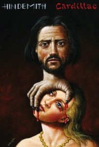 Опера Пауля Хиндемита «Кардильяк». Постер Рафала Олбинского