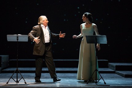 Мазепа — Борис Стаценко, Мария — Елизавета Соина. Автор фото — Даниил Кочетков / Новая Опера