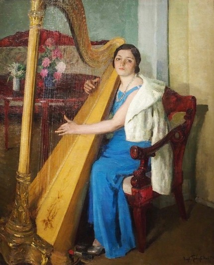 Игорь Грабарь Портрет Веры Дуловой, 1935 г.